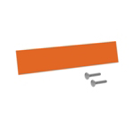 Sign Sleeve Kit, includes plastic sleeve and hardware - Orange