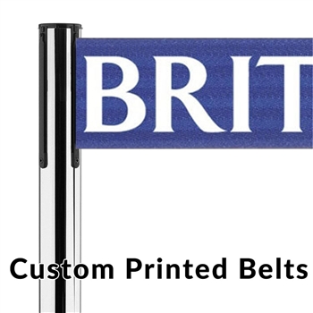 Tensabarrier 889P (6" wide 7.5' ft long belt) CUSTOM Printed Belt - SPECIAL