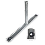 Steel Barricade Flat Feet