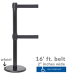 RollerPRO 300 Twin - long 16' ft. double belt barrier