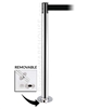 Tensabarrier 889R Removable Stanchion with Floor Socket