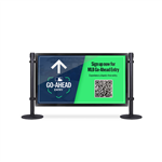 4ft Black Post and Panel Barricade Bundle Offer