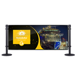 6ft Black Post and Panel Barricade Bundle Offer