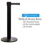 Premium Retractable Belt Barrier â€“ QueuePro 400